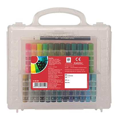 Faber-castell Oil Pastels Set of 50 Easy to Pack and Carry Colour Tool Box (Plastic Box Packing)