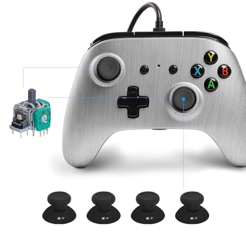 DaKuan 38PCS Xbox One Controller Repair Kit, Replacement Joysticks, Thumbstick, Bumper Button, Silicone Cap, Screwdriver & Tools, Fix Stick Drift, Broken Buttons, Compatible with Xbox One Controllers