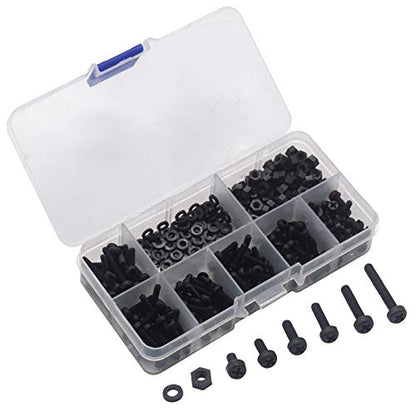 ShareGoo M3 Nylon Standoffs Hex Spacers Screws Bolts Screws Nuts Assorted kit for RC FPV Drone Quadcopter Frame Audunio PCB Board