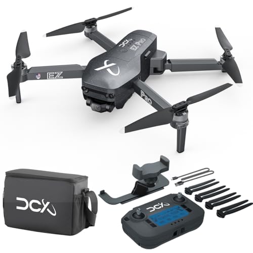 DCX EZ Pro Drones with Camera for Adults 4K, Obstacle Avoidance, GPS Auto Return Home, Beginner-friendly, 3-axis Gimbal, Follow Me Mode, Long Flight Time, FAA Remote ID