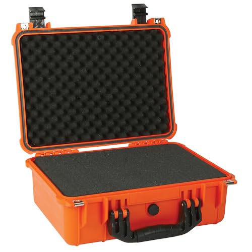 Strongway 16in. Plastic Waterproof Storage Case With Foam, Ammo Box, Fit Use of Drones, Camera, Equipments, Pistols - color: Orange