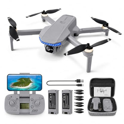 GPS Drone with Camera 4K UHD for Adults Beginner,60 Min Flight,Under 249g,Auto Return,Lightweight and Foldable Drone With Brushless Motor,Follow Me