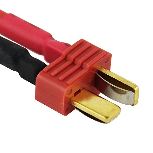 3pcs T-Plug Style Male to EC2 Female Connector Adapter with 16awg 1.96inch/5cm Wire(Pack of 3)