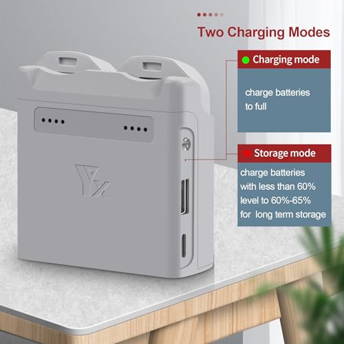 Parallel Two-Way Charger with Storage Charge for DJI Neo Battery,45W Rapid Charging Hub,Charge Two Batteries Drone Accessories