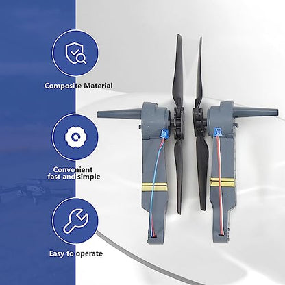 E58 RC Quadcopter Spare Parts Arms with Motor & Propeller for FPV Racing Drone Frame Parts Replacement Accs