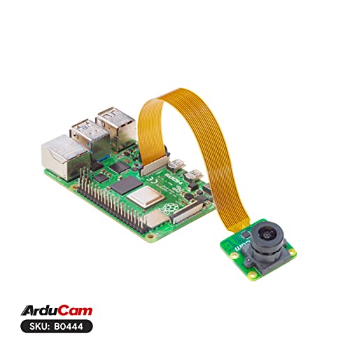 Arducam for Raspberry Pi 5 Camera Module, IMX462 Color Ultra Low Light Camera, with 141°(H) Wide-Angle M12 Lens, High NIR Sensitivity Webcam for Raspberry Pi