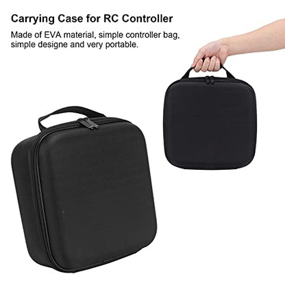 Universal Remote Controller Storage Bag, Durable Protective Nylon EVA Transmitter Case for Drone Pilots, RC Car Enthusiasts, Model Airplane Hobbyists, Aviation