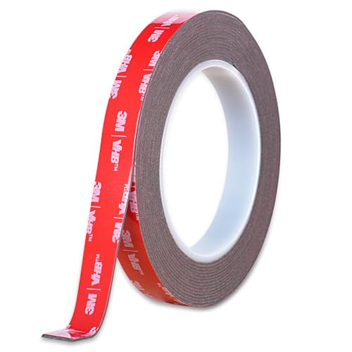 Double Sided Adhesive Tape Heavy Duty, Waterproof mounting Foam Tape, 16.4FT Length, 0.6IN Width, High Temperature Resistant Adhesive Tape for car, Household, Office or Parties, LED Strips - size: 0.59in x 16.5ft