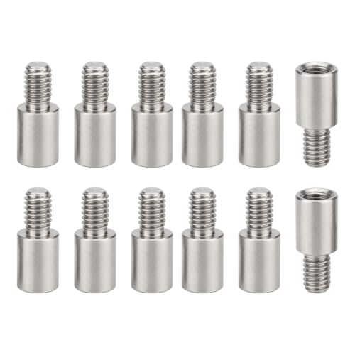 M3x12+6mm Standoff Extension Posts Screws Stainless Steel 12 Pcs - size: M3x12+6mm