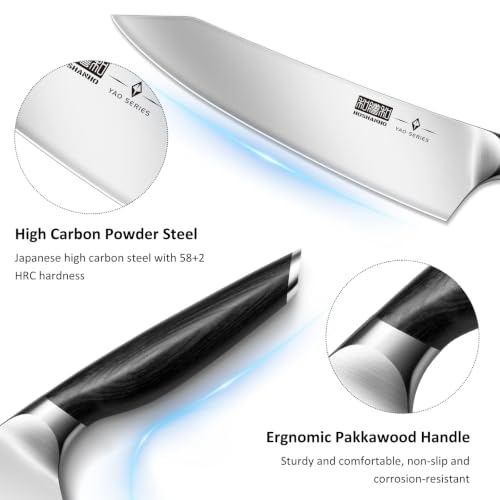 HOSHANHO 3-Piece Knife Set, Ultra Sharp Japanese Kitchen Chef Knife Set - size: 3.75"