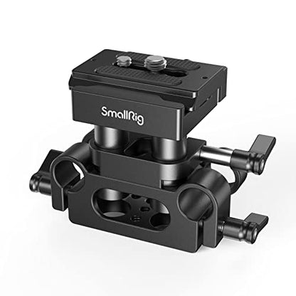 SmallRig Universal 15mm Rail Support System with 15mm Rod Clamp & QR Plate - style: Universal Baseplate