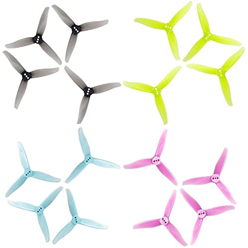 Gemfan Hurricane 3016 Propeller 3 Inch Prop w/ 1.5mm Center Hole for FPV Racing Toothpick Drone Quadcopter (16pcs - 8 CW 8 CCW)