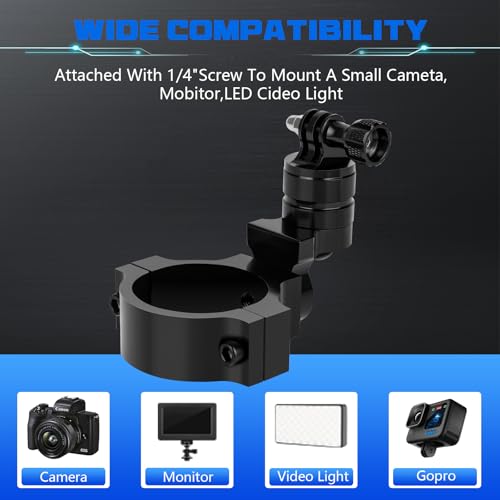 Chelhead Camera Mount Holder UTV ATV Fit for GoPro Hero, SJ, DJL, Insta360 - style: For Camera