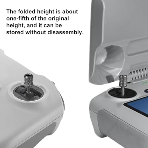 BOXOB 2pcs Retractable Joysticks for DJI RC/RC2/RC PRO 2, Silver
