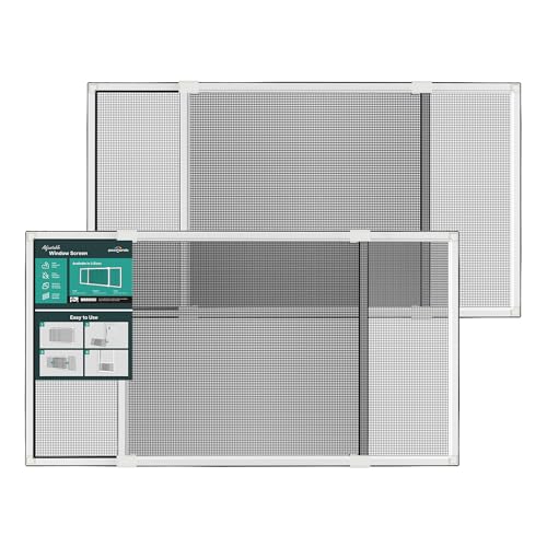 paramondo Expandable Window Screen, 15" H x 21.6" - 40" W, 2 Pack - size: Medium (15" H x 21.6"-40" W, 2 Pack)