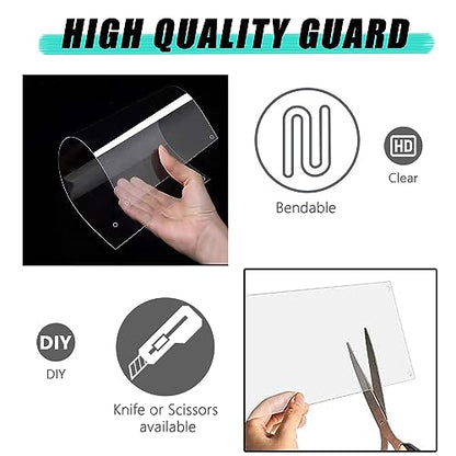 Oncpcare 6 Pack Rabbit Urine Guard for Cage, 10'' x 8.2'' Pet Liner Protection Splash Guard Guinea Pig Pee Shield Habitat Siding Small Animal Cage Accessories - Keep Litter in The Pen - size: 6pcs