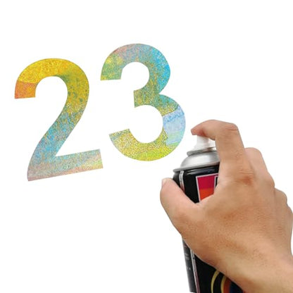 Hitefu 10 Inch Reusable Plastic Number Stencils - size: 10 Inch