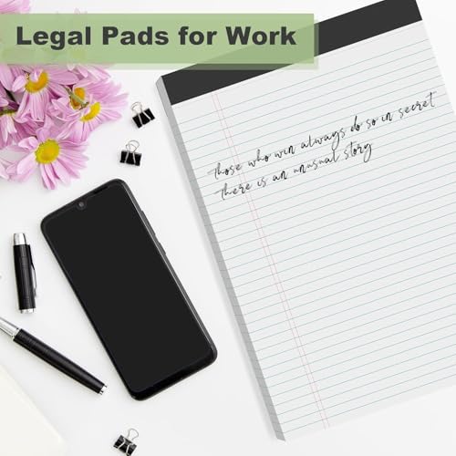 White Legal Pads 8.5 x 11 Narrow Ruled, 24 Pack Notepads Writing Note Pads - color: White-24