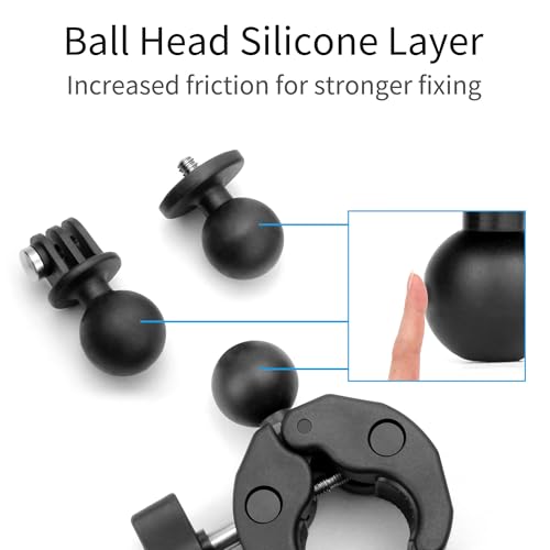 SOONSUN Heavy-Duty Super Clamp Mount for Insta360 and GoPro Action Cameras