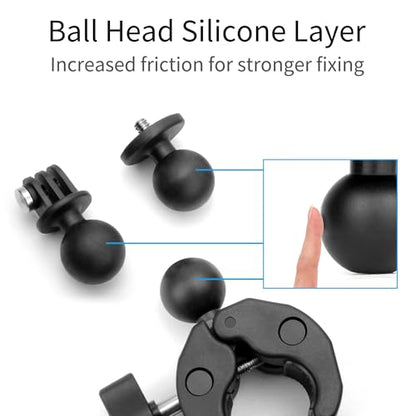 SOONSUN Heavy-Duty Super Clamp Mount for Insta360 and GoPro Action Cameras