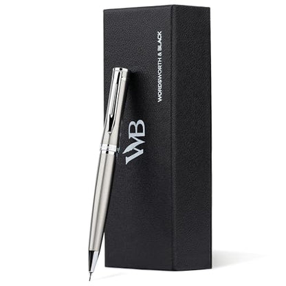 Wordsworth & Black Luxury Metal Mechanical Pencil 0.7mm for Writing, Silver - color: Silver Chrome