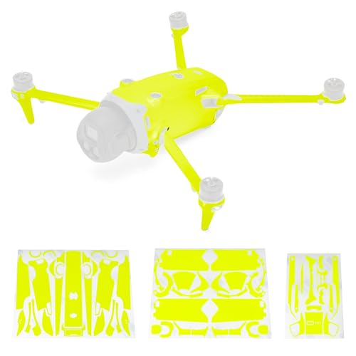 WRAPGRADE Full Wrap Skin Stickers Compatible with DJI Mavic 4 Pro (Neon Yellow) - color: Neon Yellow