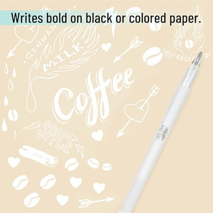 Mr. Pen- White Gel Pens, 8 Pack, 0.8mm - style: White Pens