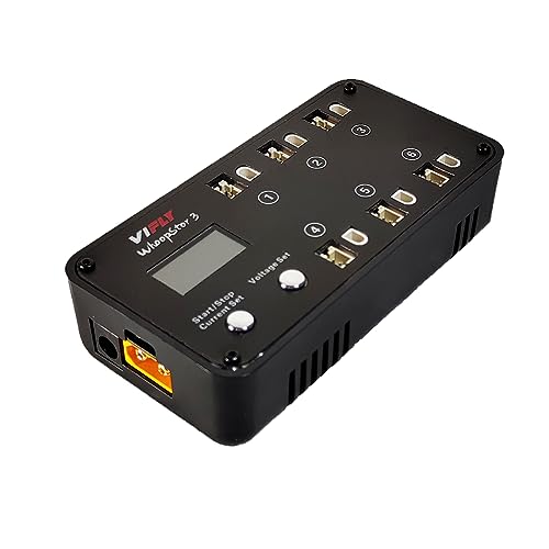 VIFLY WhoopStor V3 6-Port 1S LiPo Battery Storage Charger - color: Black