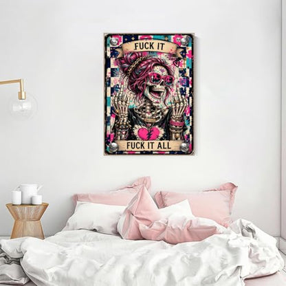 Skull Diamond Art Kits for Adults Funny Diamond Painting Kit for Beginner - color: DP04821
