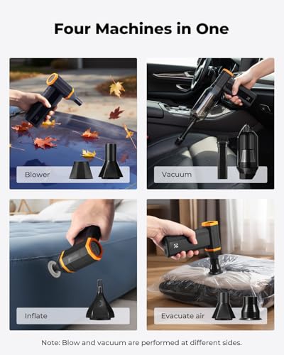 K&F CONCEPT Blower and Suction 2 in 1 Screen Display Compressed Air Duster