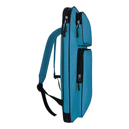 A3 Art Portfolio Carry Case Bag Drawboard Storage Portable Shoulder Tote - color: Blue