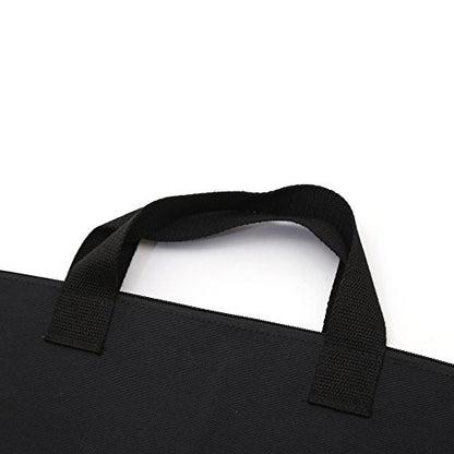 600D Portfolio Waterproof with Handle and Zipper for Student and Artist 2-Pack - size: Small