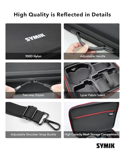 SYMIK Carrying Case for DJI Flip, fits RC 2/RC-N3/Charging Hub/Batteries
