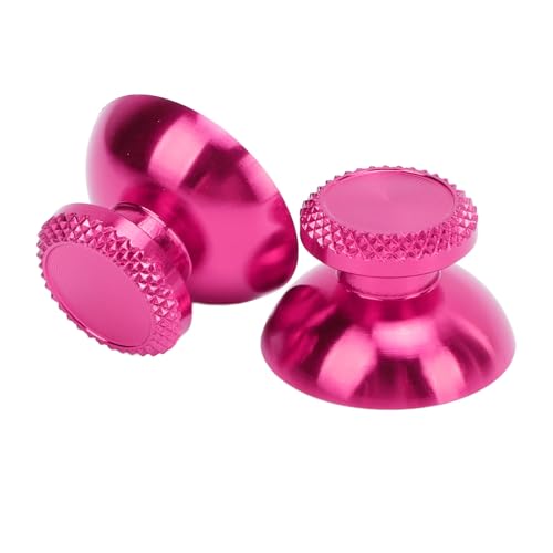 Pomya Thumbsticks for Controller, 2Pcs Metal Thumb Grip Replacement for Handheld Game Console, Aluminum Alloy Analog Thumb Sticks Accessories () - color: Aubergine