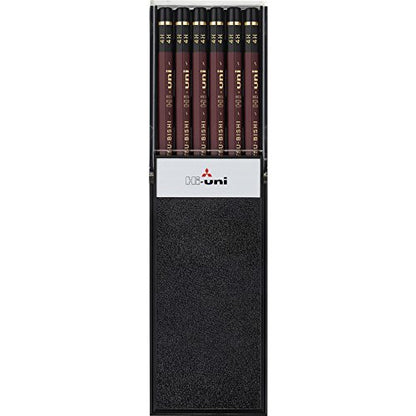 Uni Wooden Pencil, 4H, Box of 12 (HU4H) - style: 4H