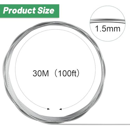 Pelopy Aluminum Armature Wire Bendable Sculpting, Silver, 1/16 Inch,100 Ft - size: 1/16 Inch,100 ft