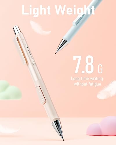 Nicpro 4PCS Pastel Mechanical Pencil 0.5mm, Cute Pencils Fast Click - style: 4PCS-0.5mm
