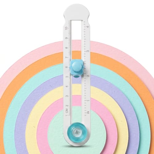 1 PCS Adjustable Circle Cutters for Crafts, Multi Purpose Round Circle Cutter Paper Tool, Easy Operation, Smooth Cutting for Scrapbooking Card Making DIY Projects