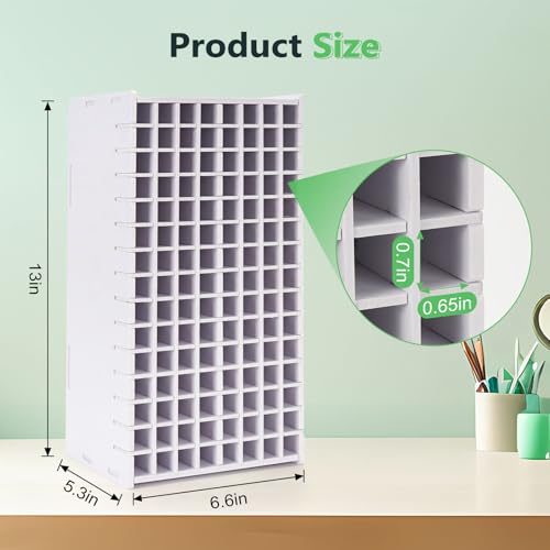 SANFURNEY Art Marker Storage Rack for 120 Markers - size: Rack for 120 Markers - White