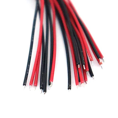 FainWan 20 Pairs JST 1.25mm 2 Pin Micro Male Female Connector Plug 80mm Wires Cables