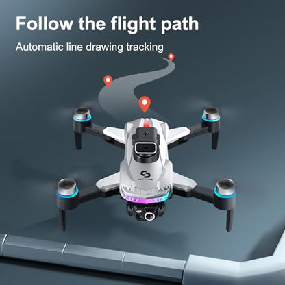 ikaufen S160 Drone with Built-in screen control, Camera for Adults RC Drone With HD Dual Camera WiFi FPV Foldable Quadcopter Aircraft +2 Battery (S160 screen control+2Batte White1) - size: S160 Dual Camera Screen Control + 2 Battery White1
