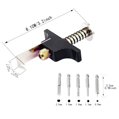 Propeller Puller Aluminum Alloy Removal Tool Props Remover， with Replacement Ejector Pins for RC FPV Drone BetaFPV Air65 75 (Black)