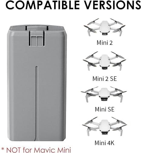 Intelligent Flight Battery Compatible with DJI Mini 4K, Mini 2,MiniSE,Mini2 SE (One Battery Only) - style: One Battery Only