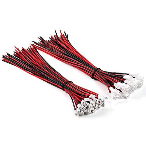 CHANZON 30 Pairs Jst PH 2.0 mm 22AWG 2Pin Pitch Plug Connector 7.87 inch - color: PH2.0mm, size: 20cm