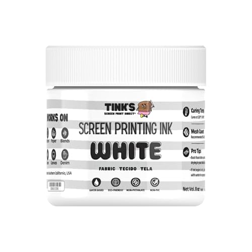 Tinks® Screen Printing Ink -White - 8 oz. - color: White