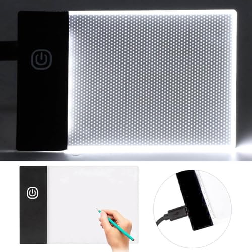 Anu Limen A6 LED Light Board Adjustable Brightness Tracing Light Pad for Art Craft, Sketching & Calligraphy, Portable USB Powered Design