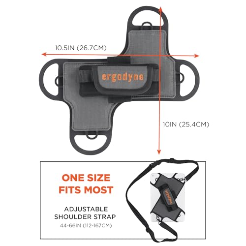 Ergodyne Squids 5549 Tablet Holder with Detachable Shoulder Strap, Mobile Device Solutions