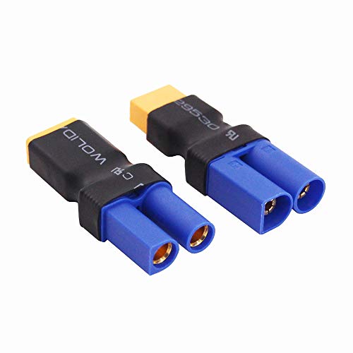 4pcs No Wires Connector: XT60 XT-60 to EC5 Male Female Connector Adapter(C154-4)