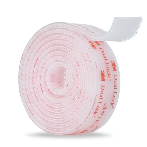 3M Dual Lock SJ3560 Reclosable Fastener, 1"×4ft, Clear, 1 Pack - size: 1"×4ft, style: 1 Pack