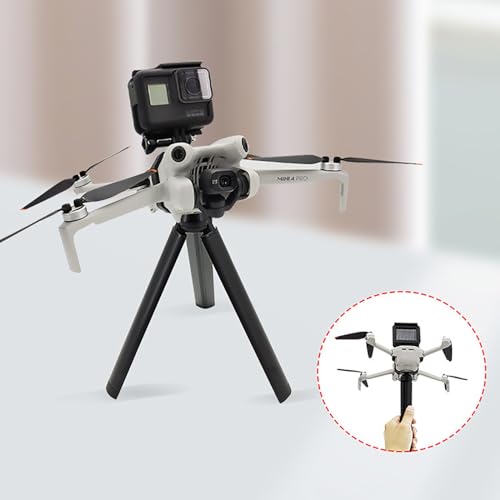 Action Camera Mount Holder, Drone Gimbal Extension Mount Bracket with 1/4" Screw Adapter for DJI Mini 4 Pro/Mini 3/Mini 3 Pro